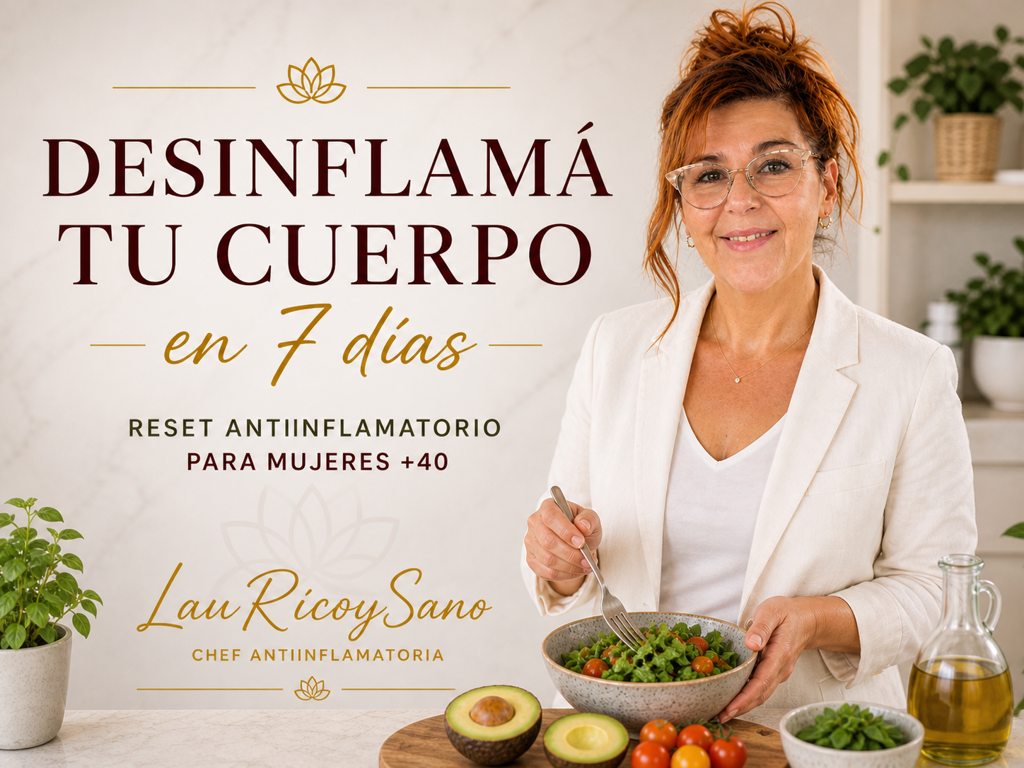 Dejá de Inflamarte en 7 Días – Plan Reset Antiinflamatorio para Mujeres de 40+